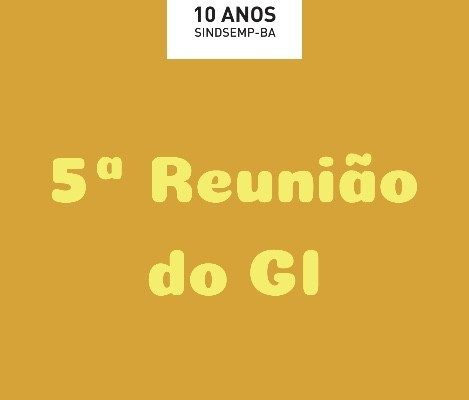 5ª Reunião do GI: Na íntegra