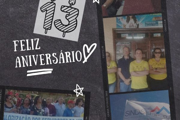 13 ANOS SINDSEMP-BA E SORTEIO DE PRÊMIOS