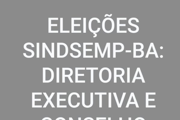 Eleição no Sindsempba