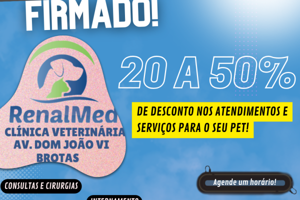 Convênio firmado garante descontos de 20% a 50% em serviços para pet