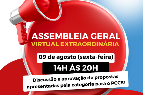 Assembleia vai discutir propostas apresentadas pela categoria para o PCCS