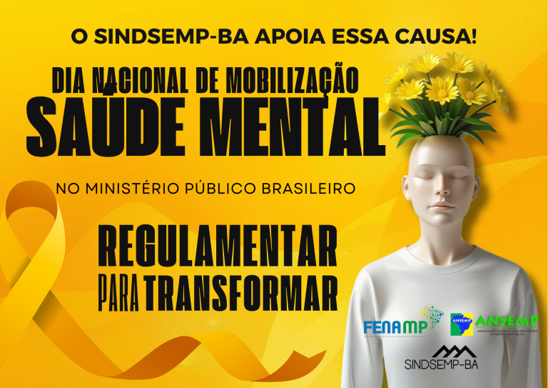Dia Nacional de Mobilização por Saúde Mental no Ministério Público Brasileiro acontece na próxima terça-feira, 23 de setembro