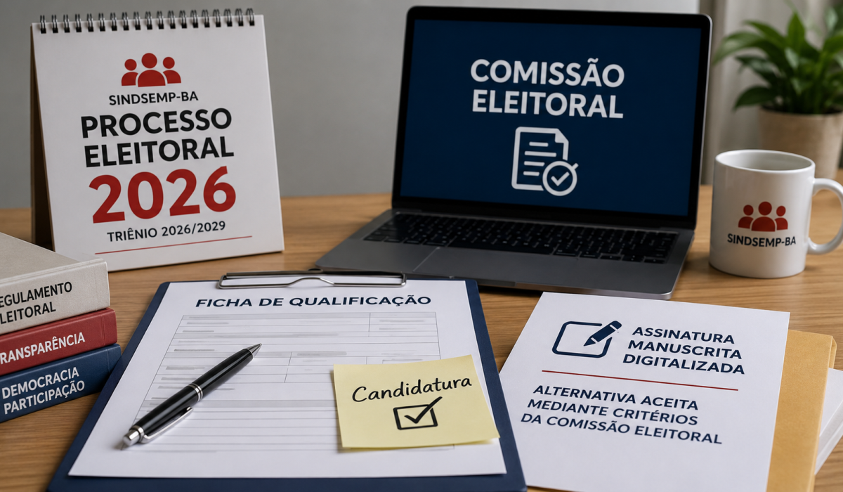 Comissão Eleitoral do SINDSEMP-BA esclarece método alternativo para assinatura da Ficha de Qualificação